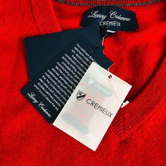 Cremieux Men’s Luxury Cashmere V-Neck Sweater - Picture 4 of 7